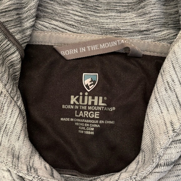 KUHL Men’s Size Large Gray Alloy Hoody Outdoor Active Hiking Travel Granola - Picture 4 of 7